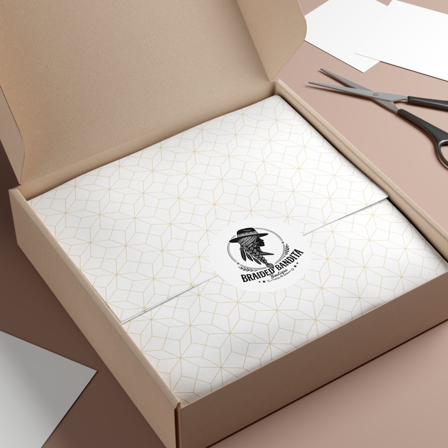 Braided Bandita Boutique Logo Vinyl Sticker