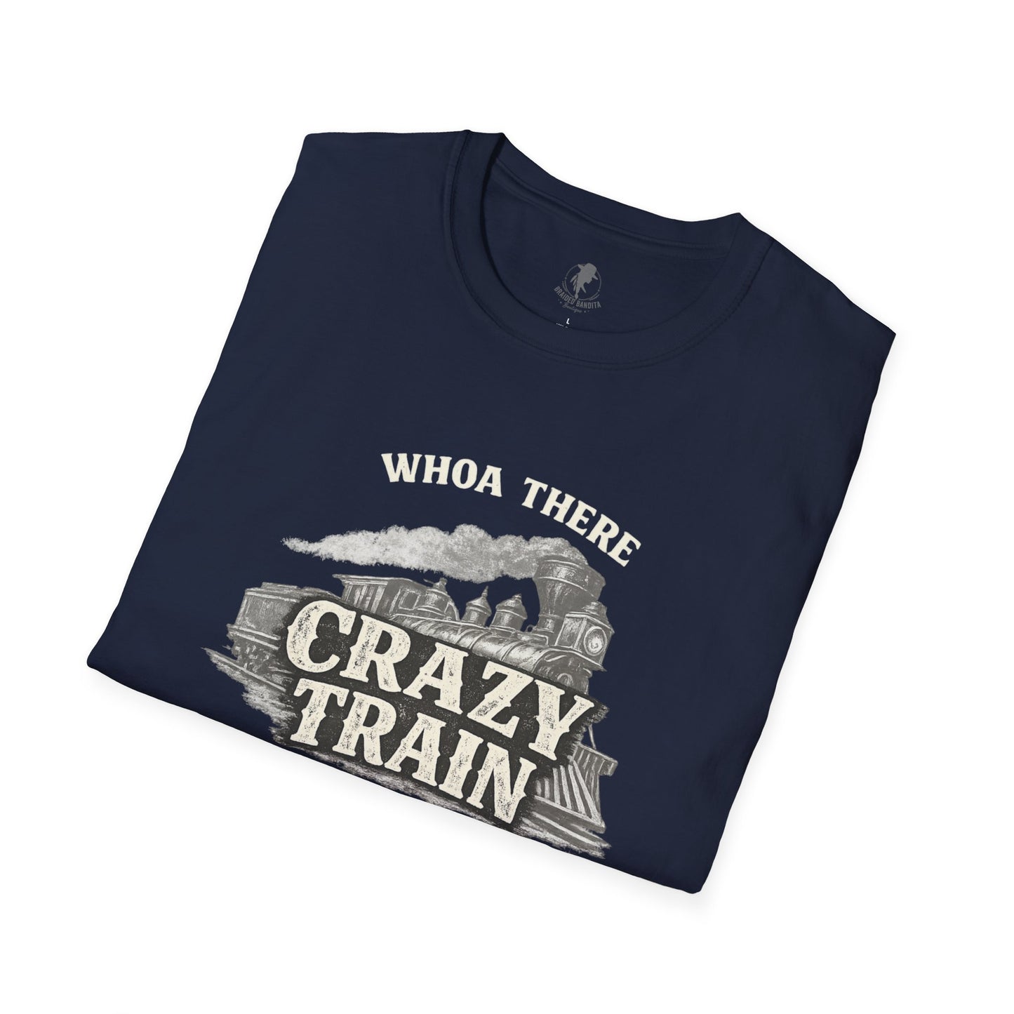 "Whoa There Crazy Train" Vintage Train Graphic Tee