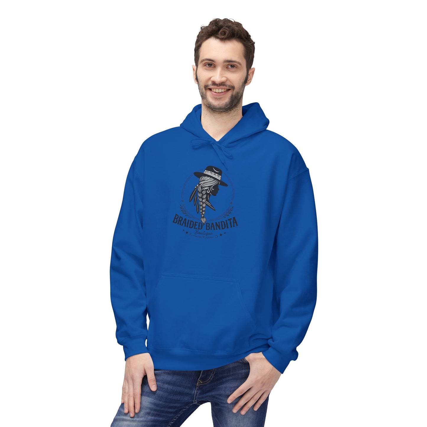 Braided Bandita Hoodie — Boho Cowgirl Graphic Pullover