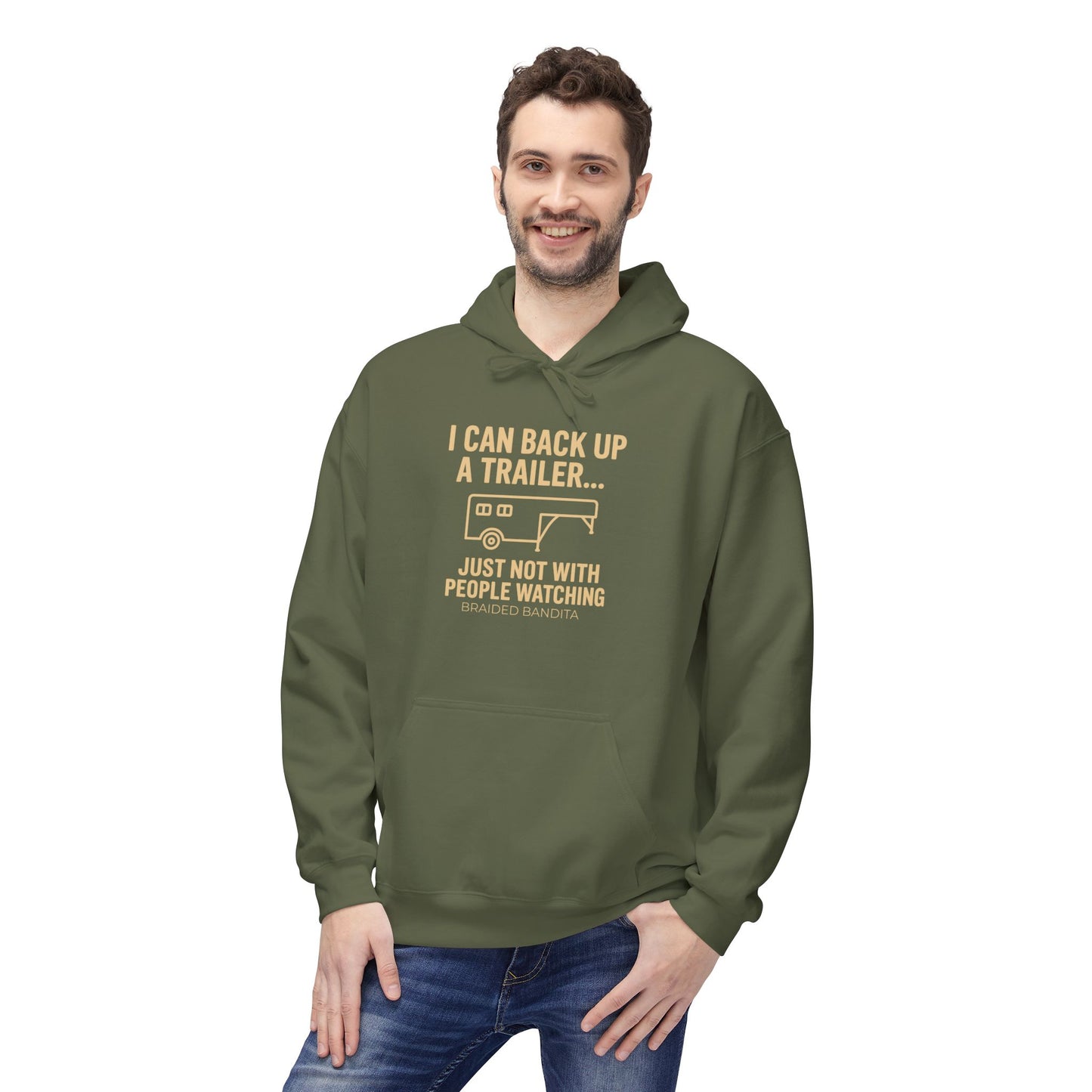 I Can Back Up a Trailer--Western Graphic Hoodie