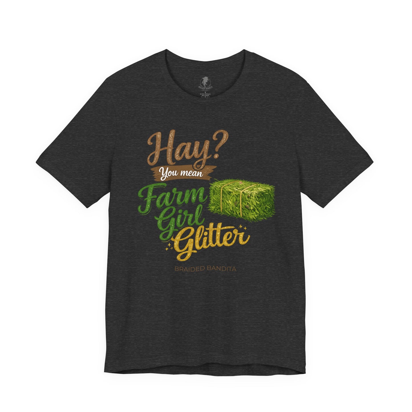 Hay-You Mean Farm Girl Glitter T-Shirt