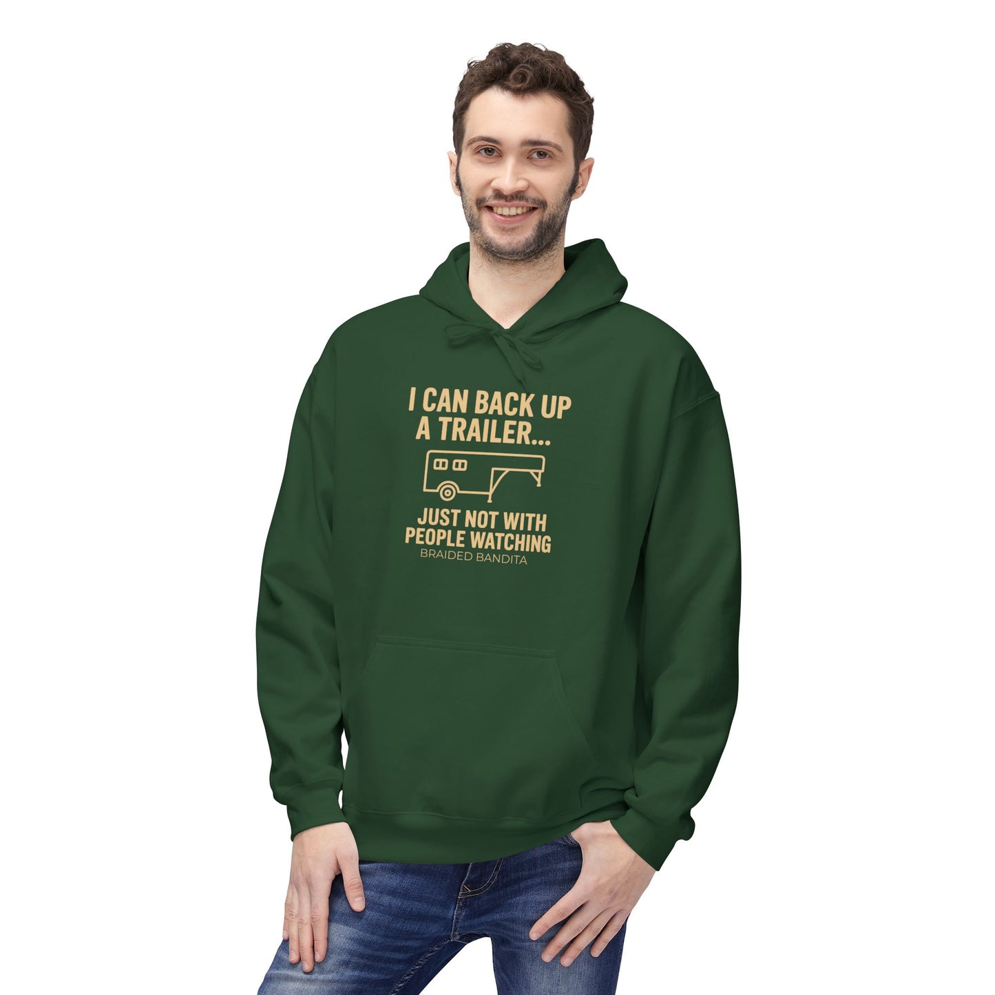 I Can Back Up a Trailer--Western Graphic Hoodie
