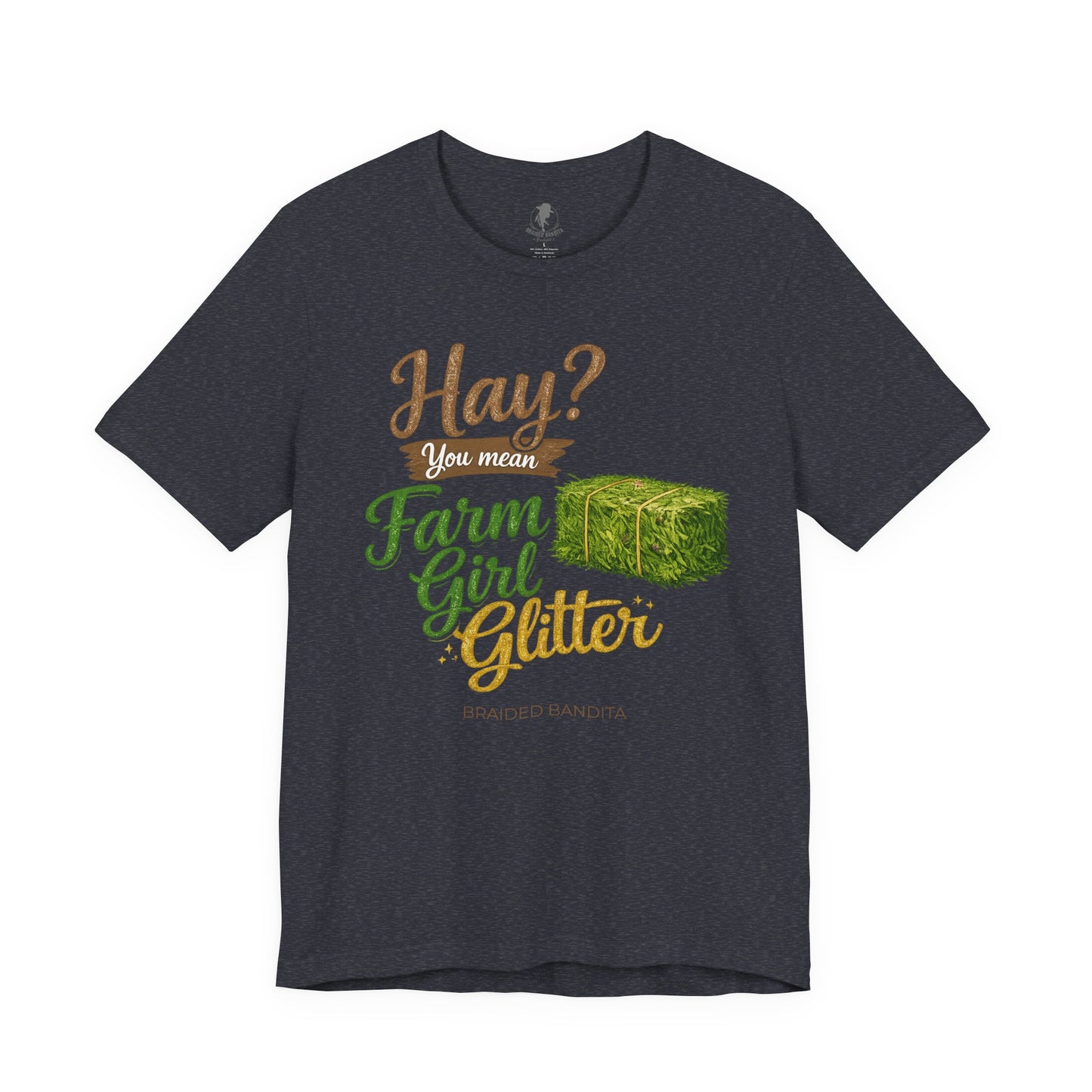 Hay-You Mean Farm Girl Glitter T-Shirt