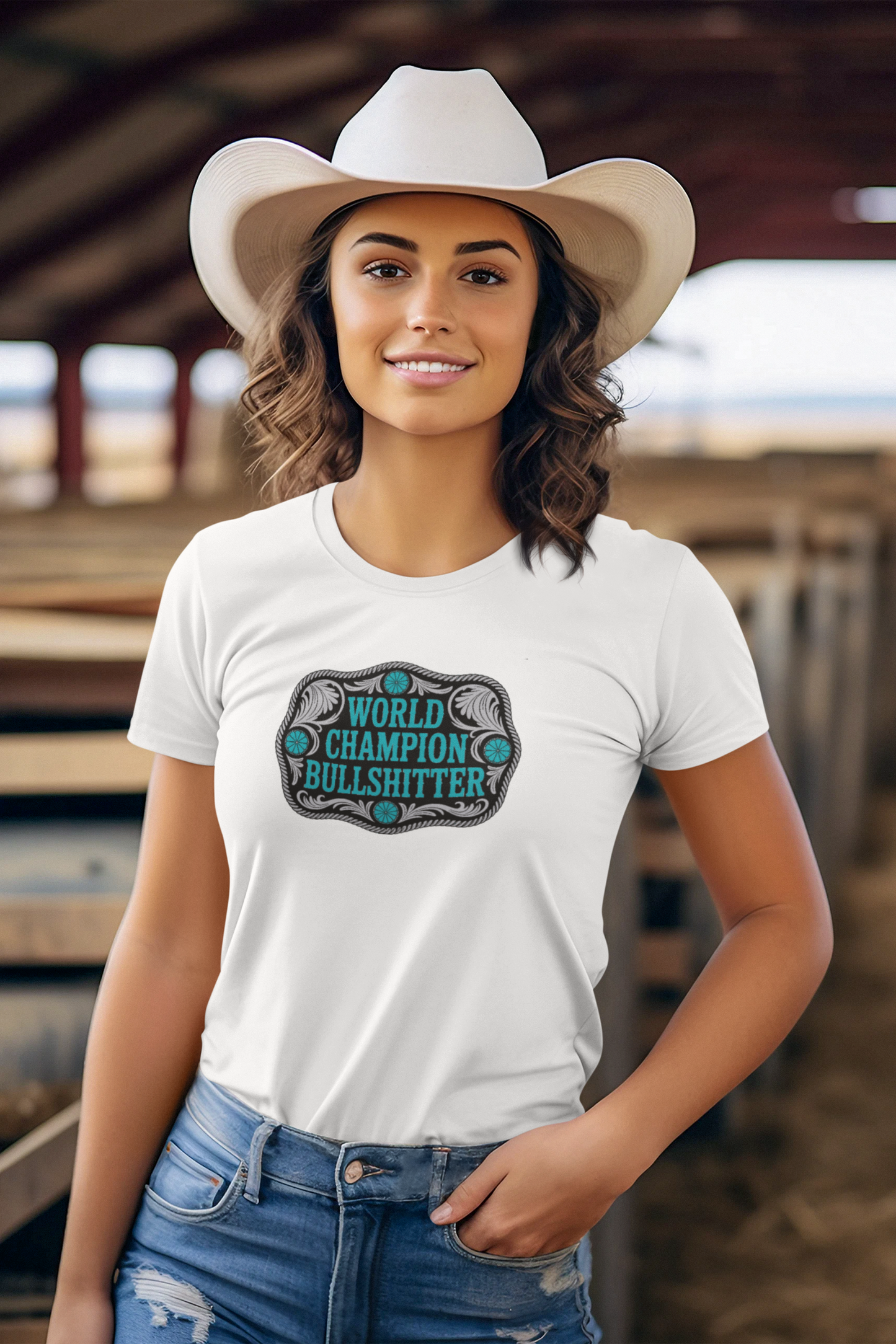 World Champion Bullshitter T-Shirt — Funny Western Tee