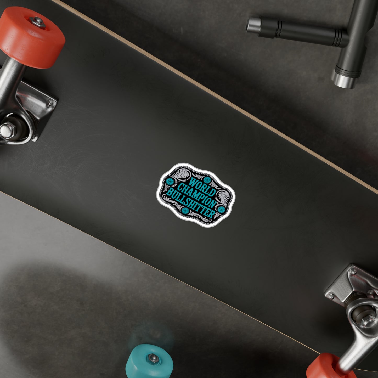 World Champion Bullshitter Vinyl Sticker — Kiss-Cut Decal