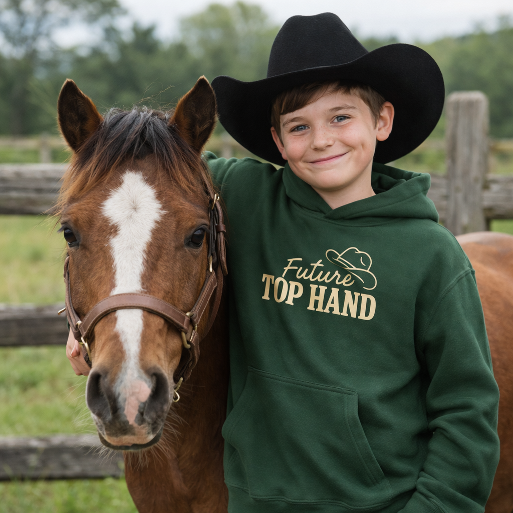 "Future Top Hand" Ranch Kid Hoodie