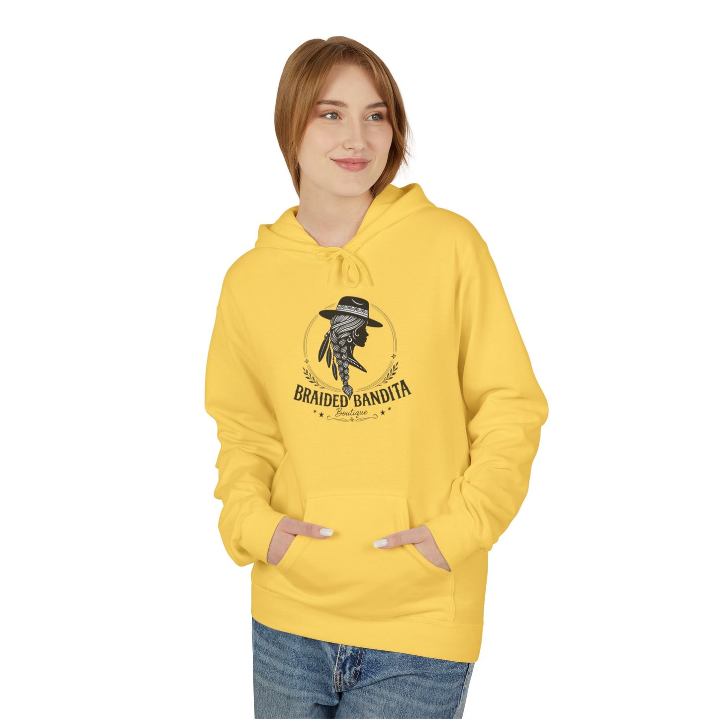 Braided Bandita Hoodie — Boho Cowgirl Graphic Pullover
