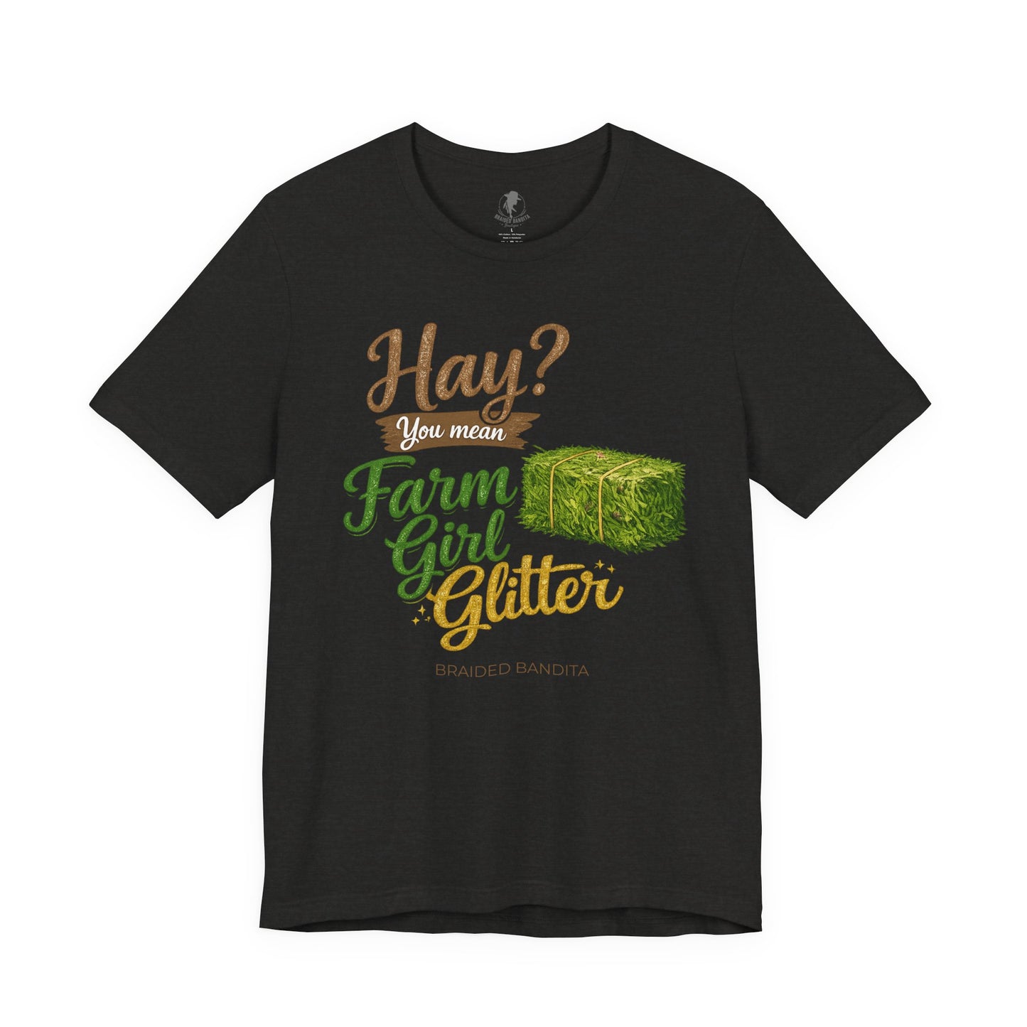 Hay-You Mean Farm Girl Glitter T-Shirt