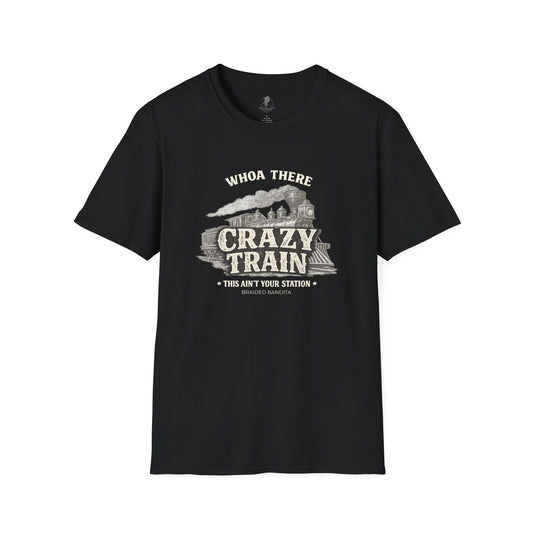 "Whoa There Crazy Train" Vintage Train Graphic Tee