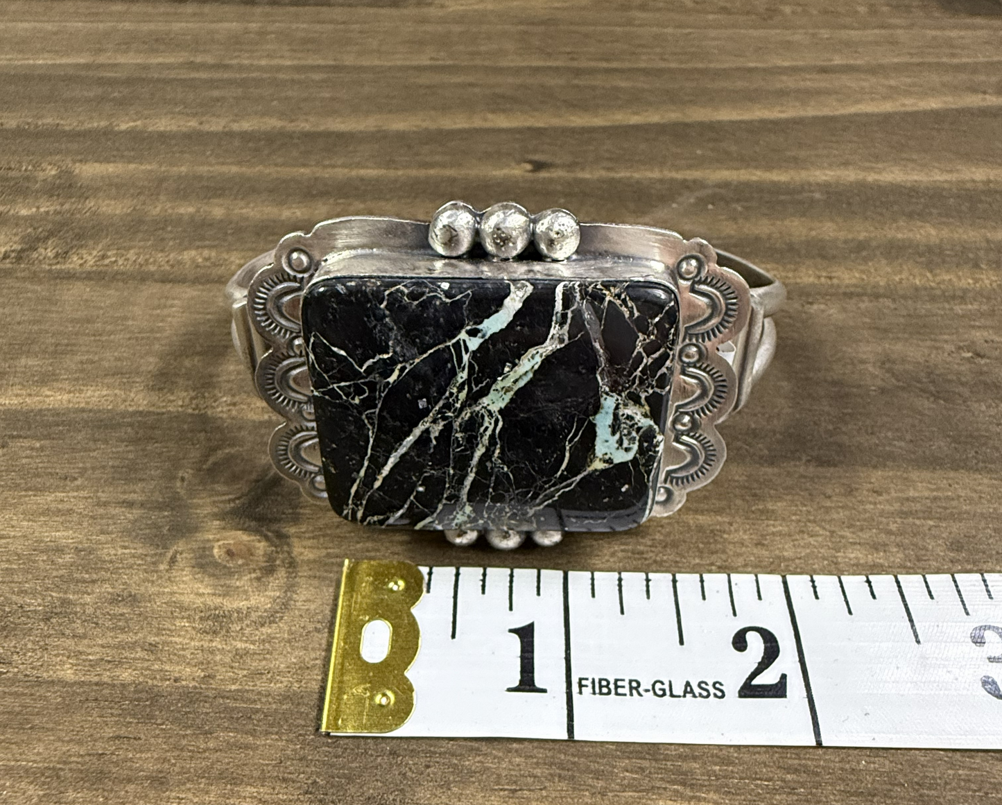 Blackjack Turquoise Cuff-Navajo Made