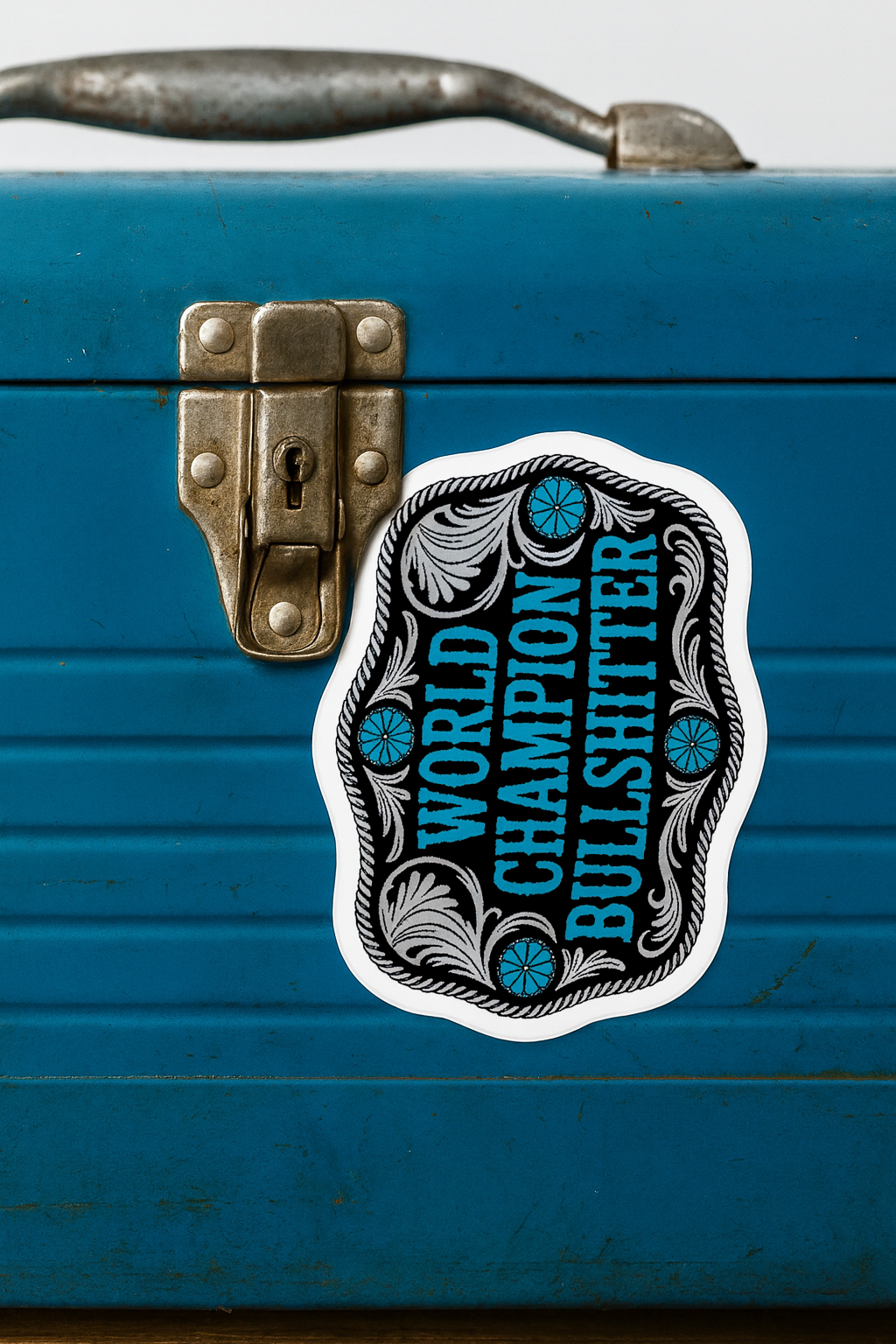 World Champion Bullshitter Vinyl Sticker — Kiss-Cut Decal