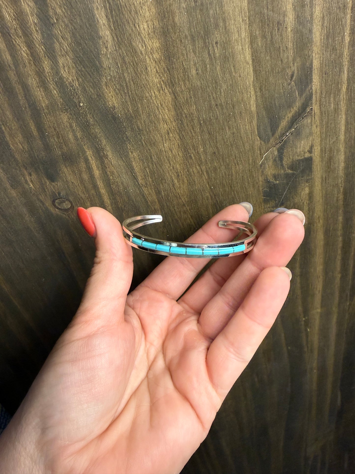 Zuni Inlaid Stacker Cuff