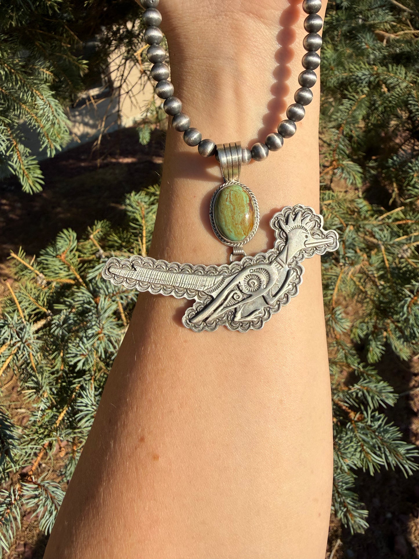 Roadrunner Pendant-Royston Turquoise-Native Made