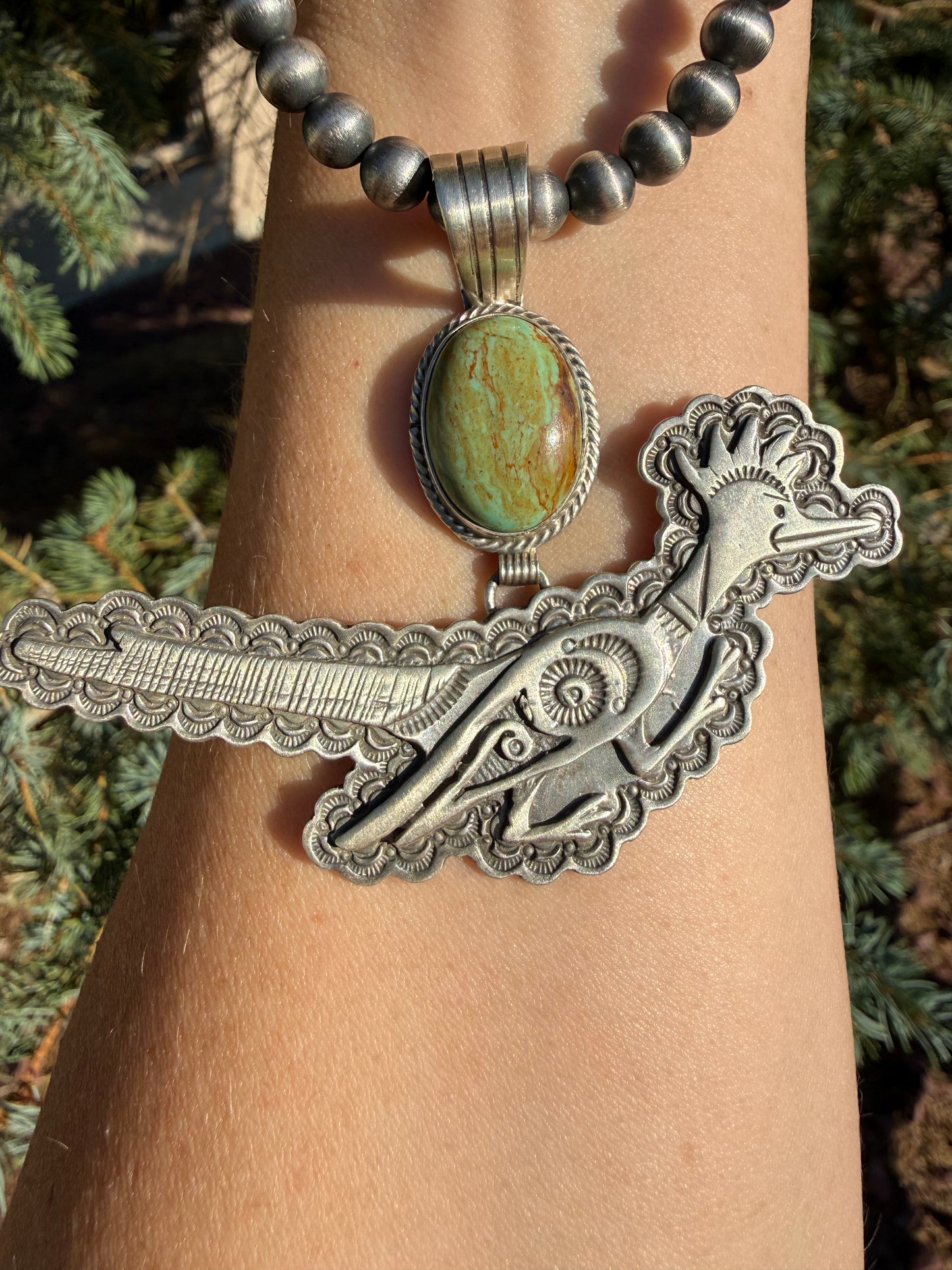 Roadrunner Pendant-Royston Turquoise-Native Made