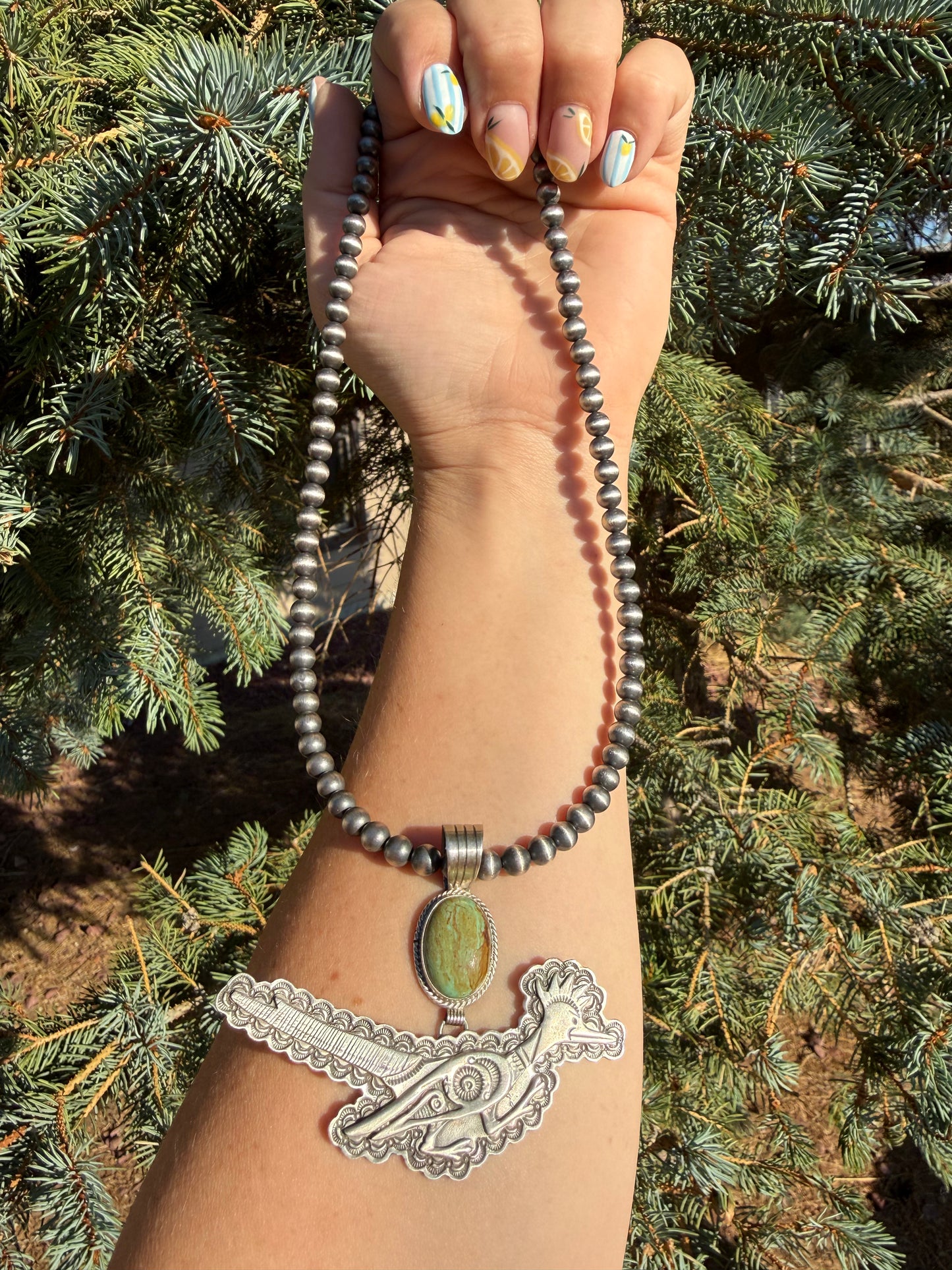 Roadrunner Pendant-Royston Turquoise-Native Made