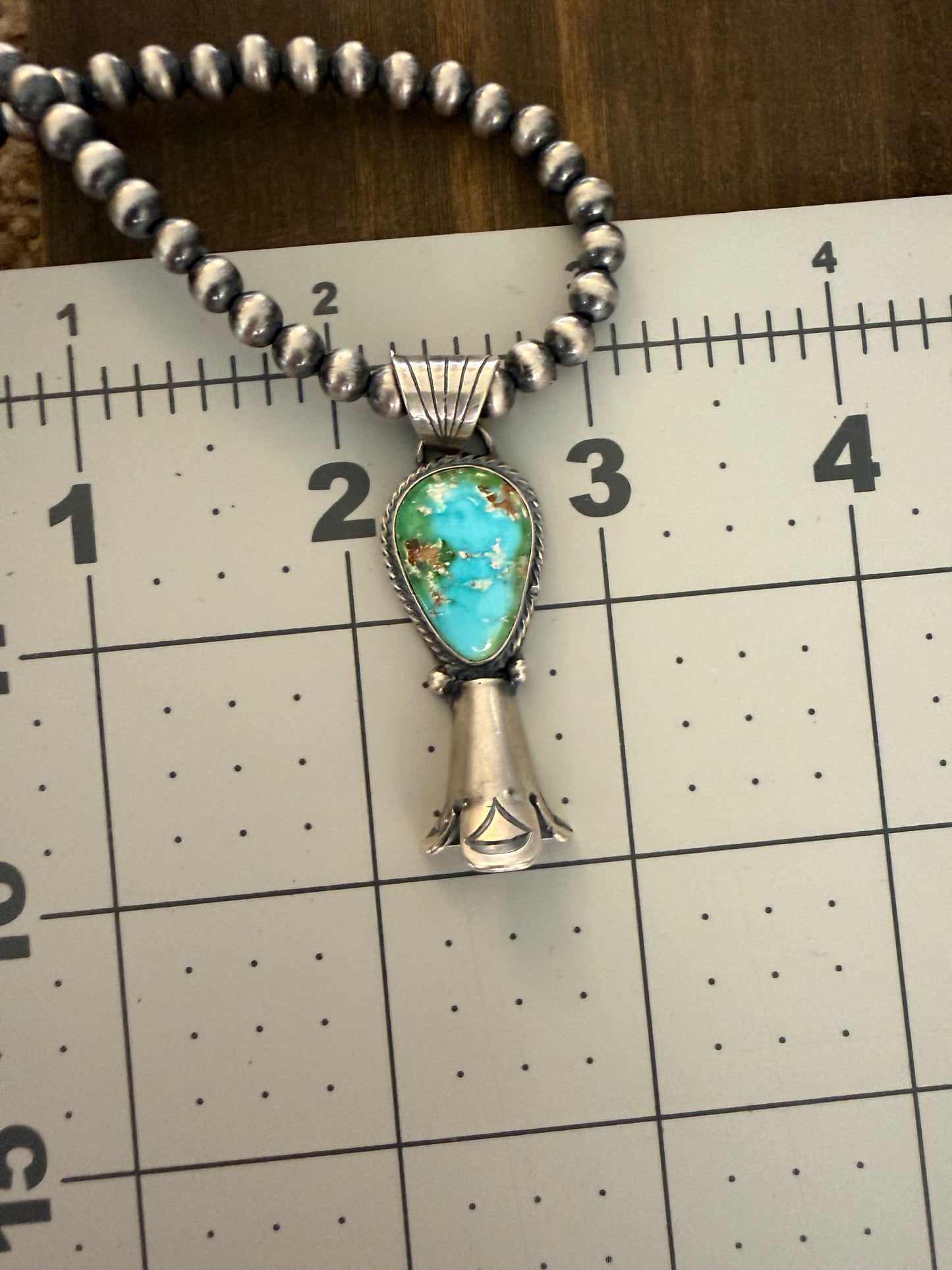 Sharon McCarthy Sonoran Gold Turquoise Blossom Necklace