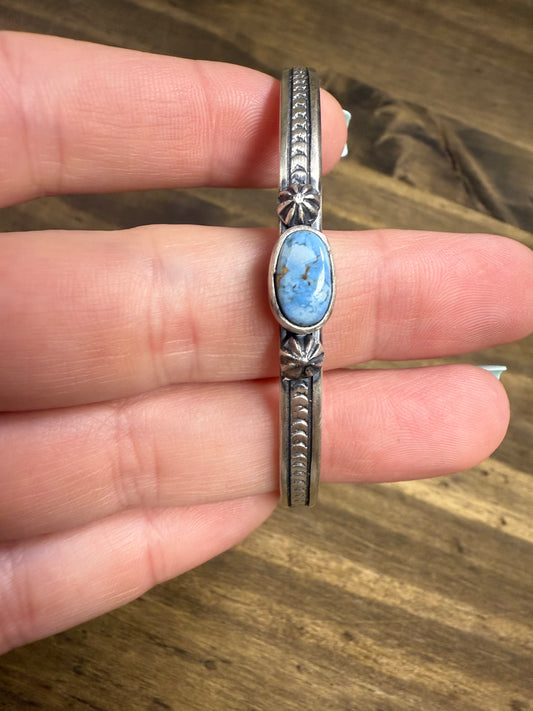 Golden Hills Turquoise Cuff-Native Made by June Delgarito