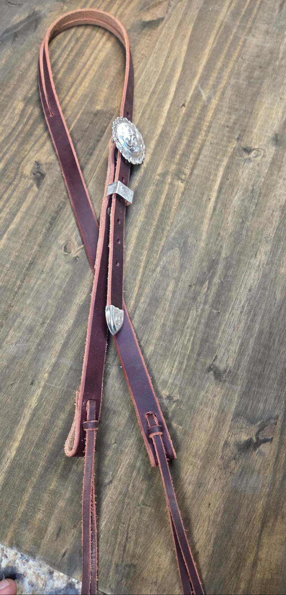 Split Ear Headstall: Latigo Leather